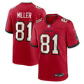 Tampa Bay Buccaneers Ryan Miller Red Team Game Jersey