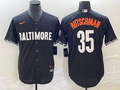 Men's Baltimore Orioles Adley Rutschman #35 Black 2023 City Connect Replica Jersey1