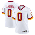 Washington Commanders Mike Sainristil White Game Super Bowl Era Jersey