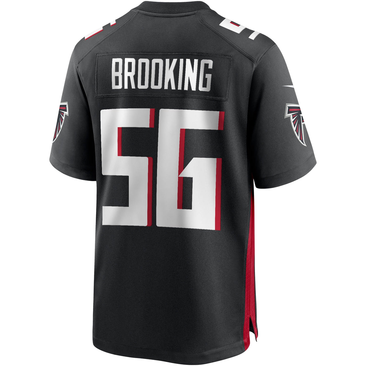 Keith Brooking Atlanta Falcons Nike Game Retired   Jersey - Black