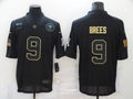 Men's New Orleans Saints #9 Drew Brees Black Player Game jersey