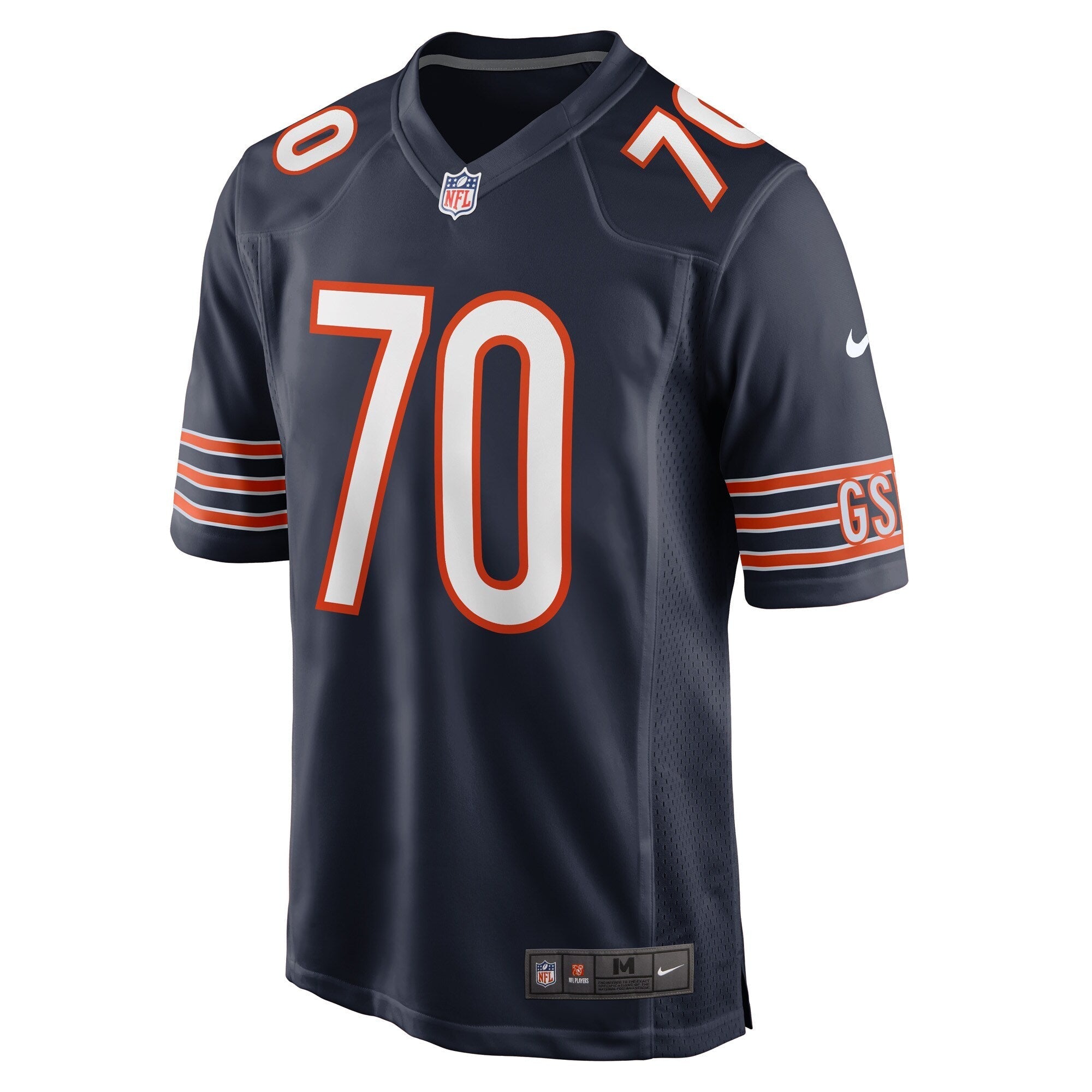 Chicago Bears Braxton Jones Navy Game Player Jersey