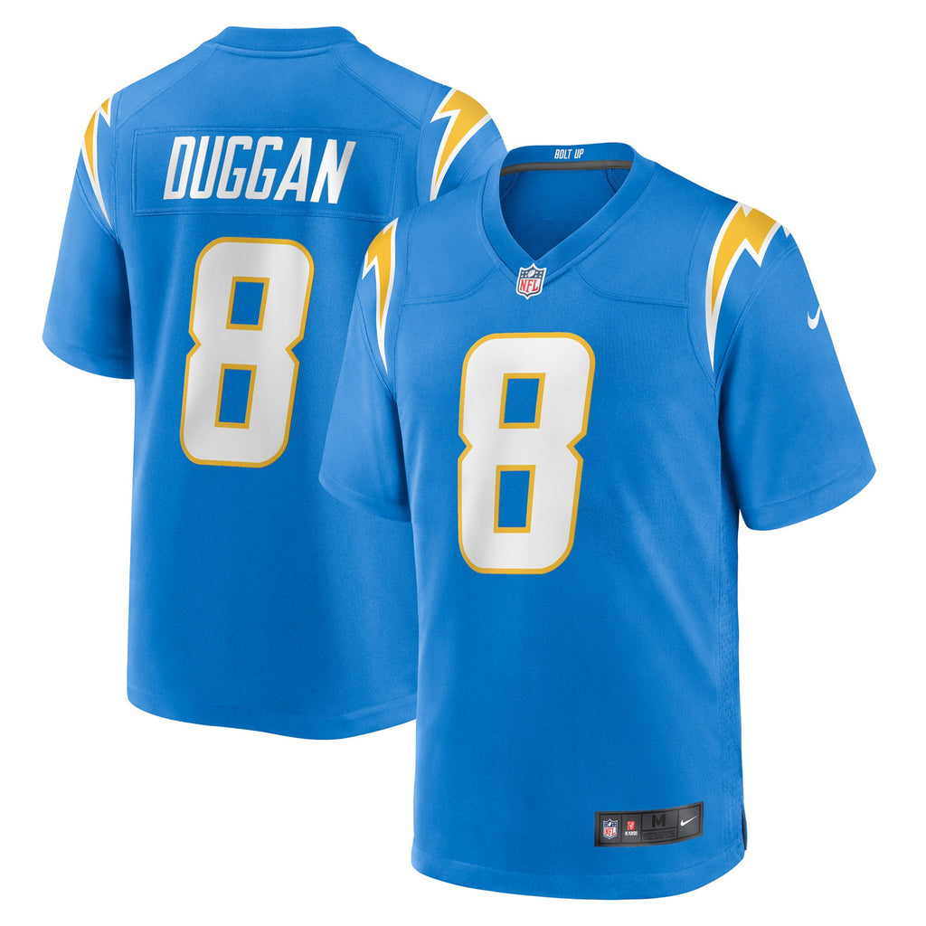 Los Angeles Chargers Max Duggan Powder Blue Team Game Jersey