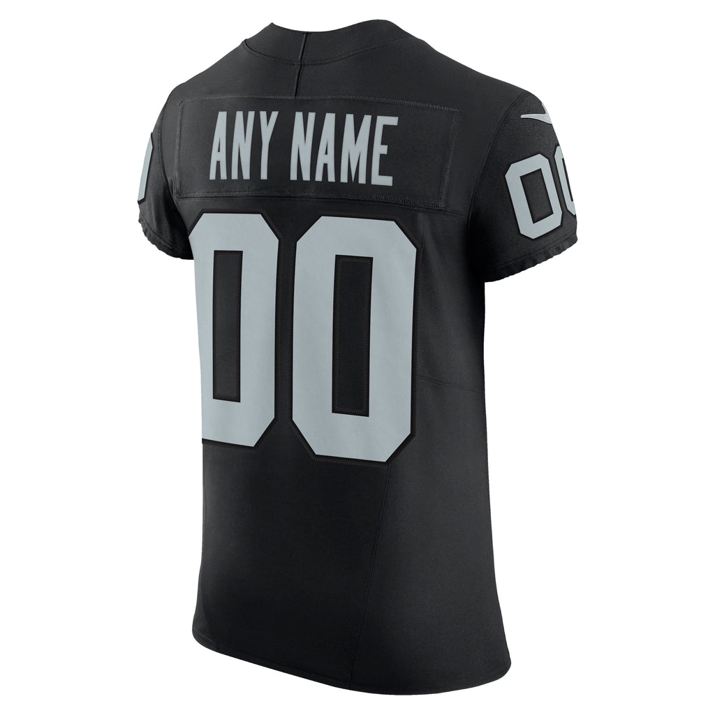 Las Vegas Raiders Black Vapor F.U.S.E. Elite Custom Jersey