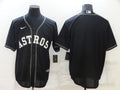 Men's Houston Astros Black Replica Blank jersey