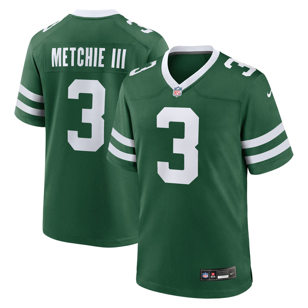 New York Jets John Metchie III Legacy Green Team Game Jersey