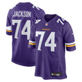 Minnesota Vikings Donovan Jackson Purple 2025 NFL Draft First Round Pick Game Jersey