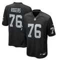 Las Vegas Raiders Caleb Rogers Black Team Game Jersey