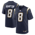 Los Angeles Chargers Omarion Hampton Navy Alternate Super Chargers Game Player Jersey