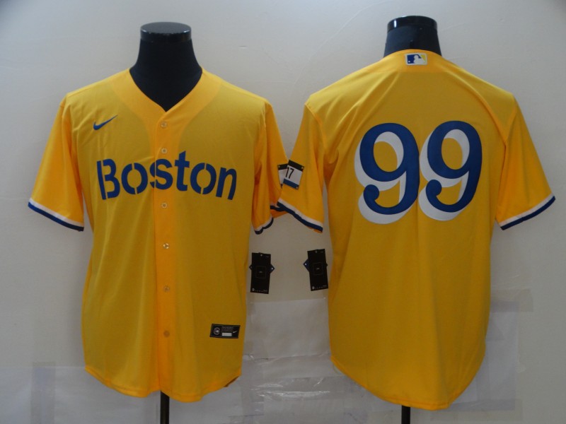 Men's Boston Red Sox Alex Verdugo #99 Gold City Connect Replica Player jersey
