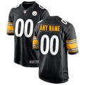Pittsburgh Steelers Black Custom Game Jersey