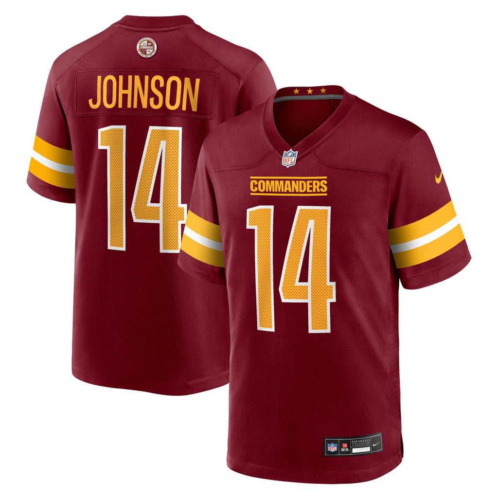Washington Commanders Josh Johnson Burgundy Team Game Jersey