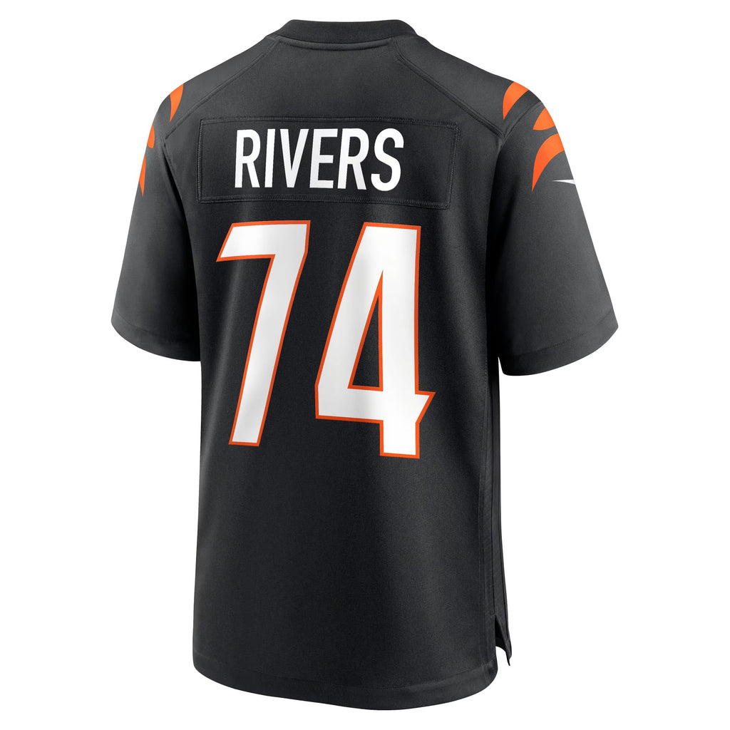 Cincinnati Bengals Jalen Rivers Black Team Game Jersey