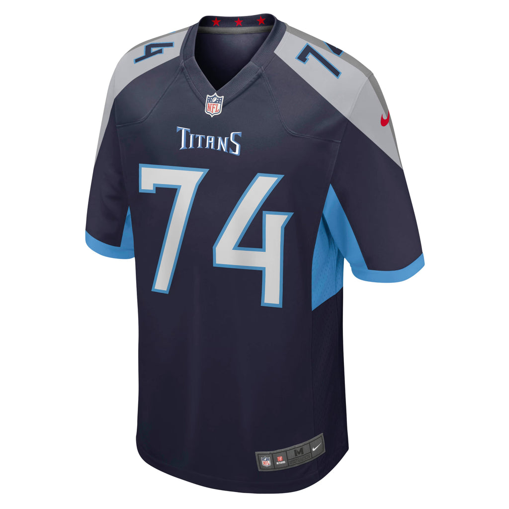 Tennessee Titans Bruce Matthews Navy Retired Player Jersey