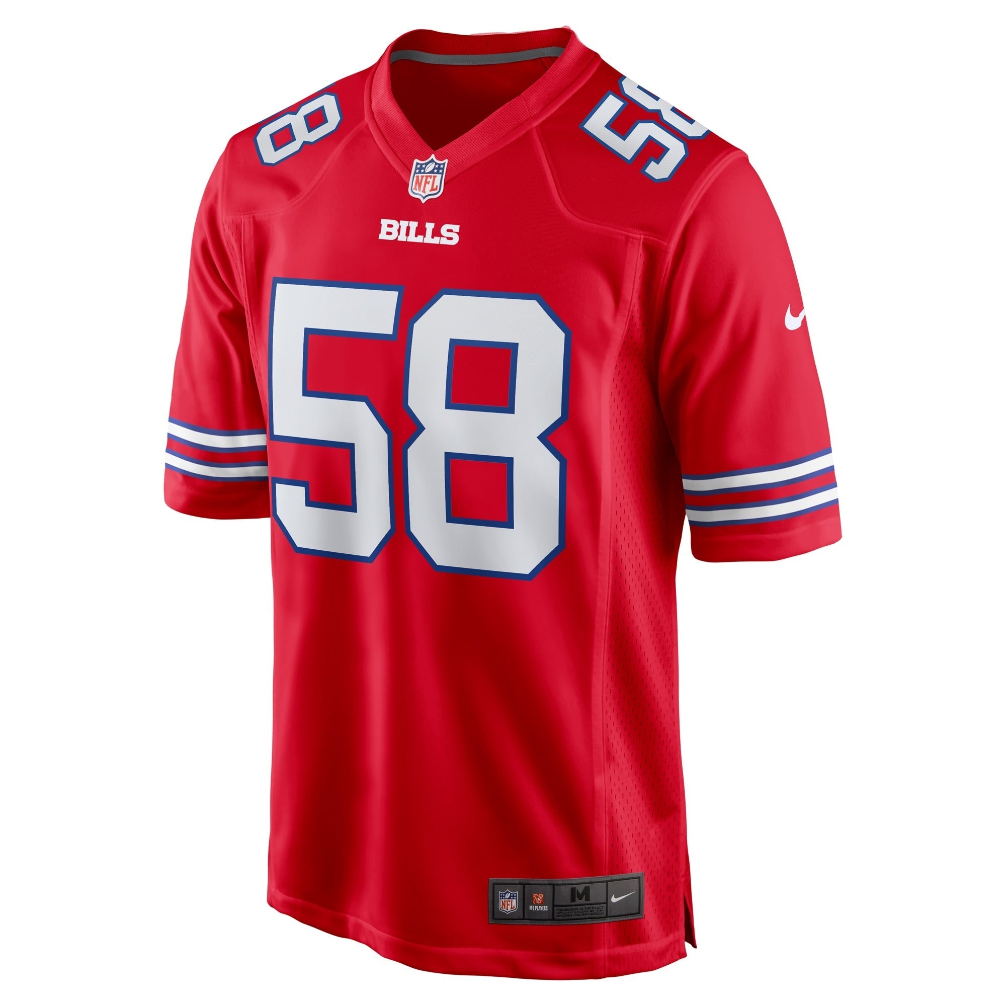 Buffalo Bills Matt Milano Red Alternate Game Jersey