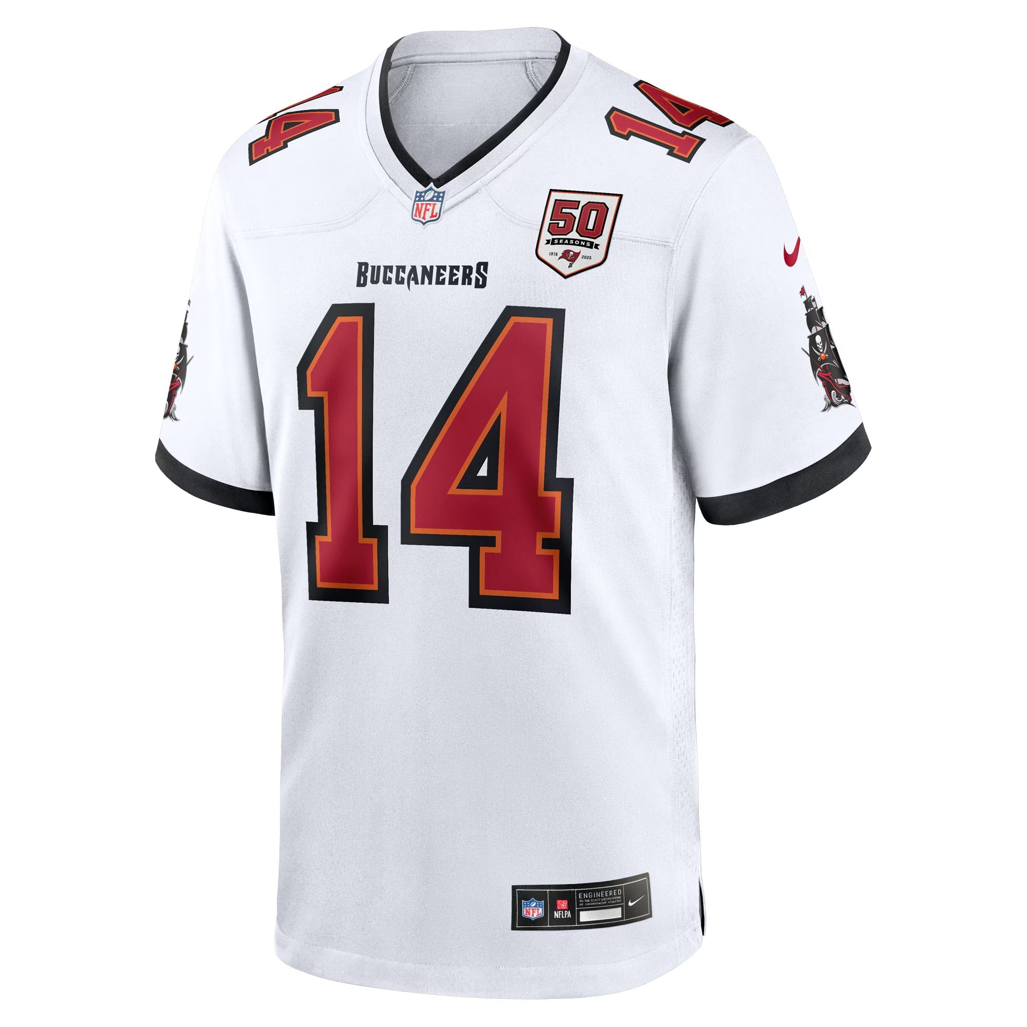 Tampa Bay Buccaneers Chris Godwin Jr. White 50th Season White Game Jersey