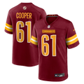 Washington Commanders Tyler Cooper Burgundy Team Game Jersey