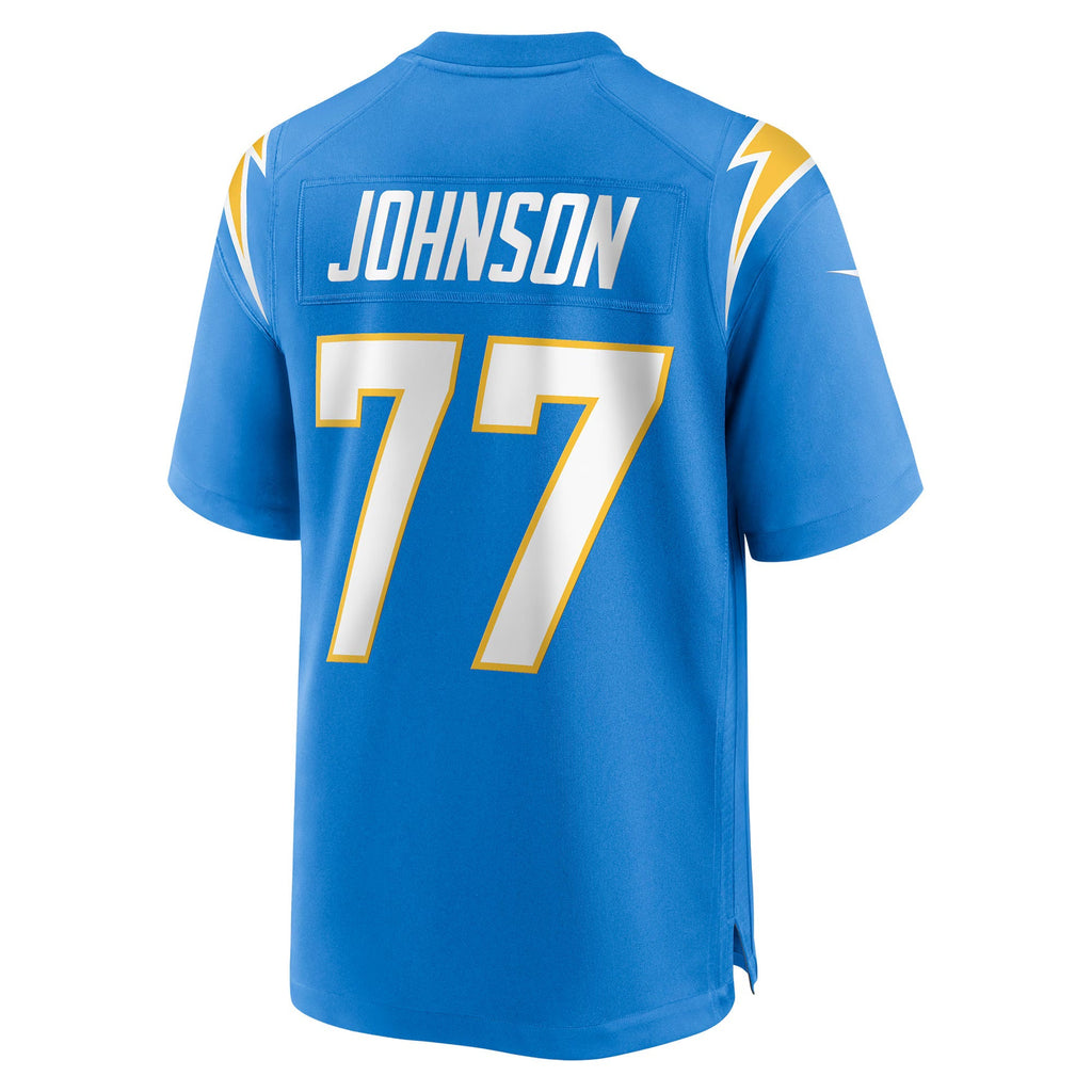 Los Angeles Chargers Zion Johnson Powder Blue Player Game Jersey