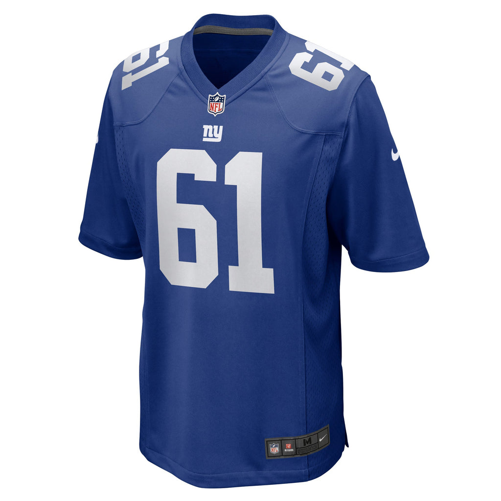 New York Giants John Michael Schmitz Jr. Royal Team Game Jersey