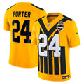 Pittsburgh Steelers Joey Porter Jr. Gold Alternate 1933 Throwback Vapor F.U.S.E. Limited Jersey