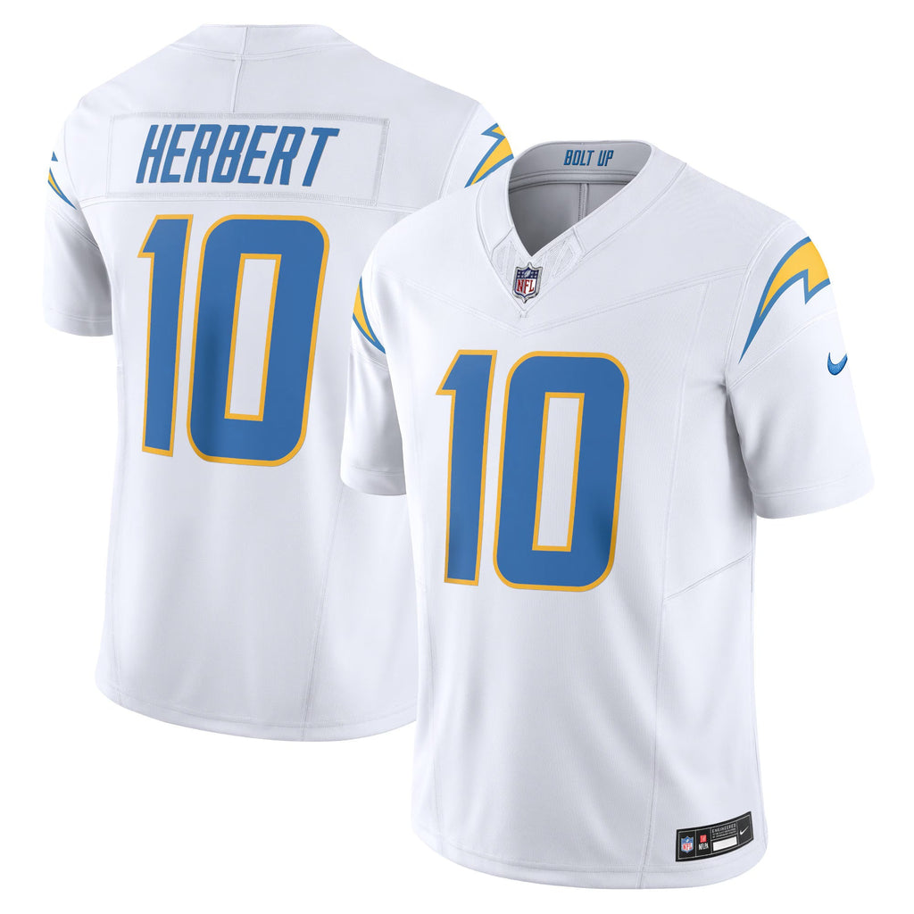 Los Angeles Chargers Justin Herbert White Vapor F.U.S.E. Limited Jersey