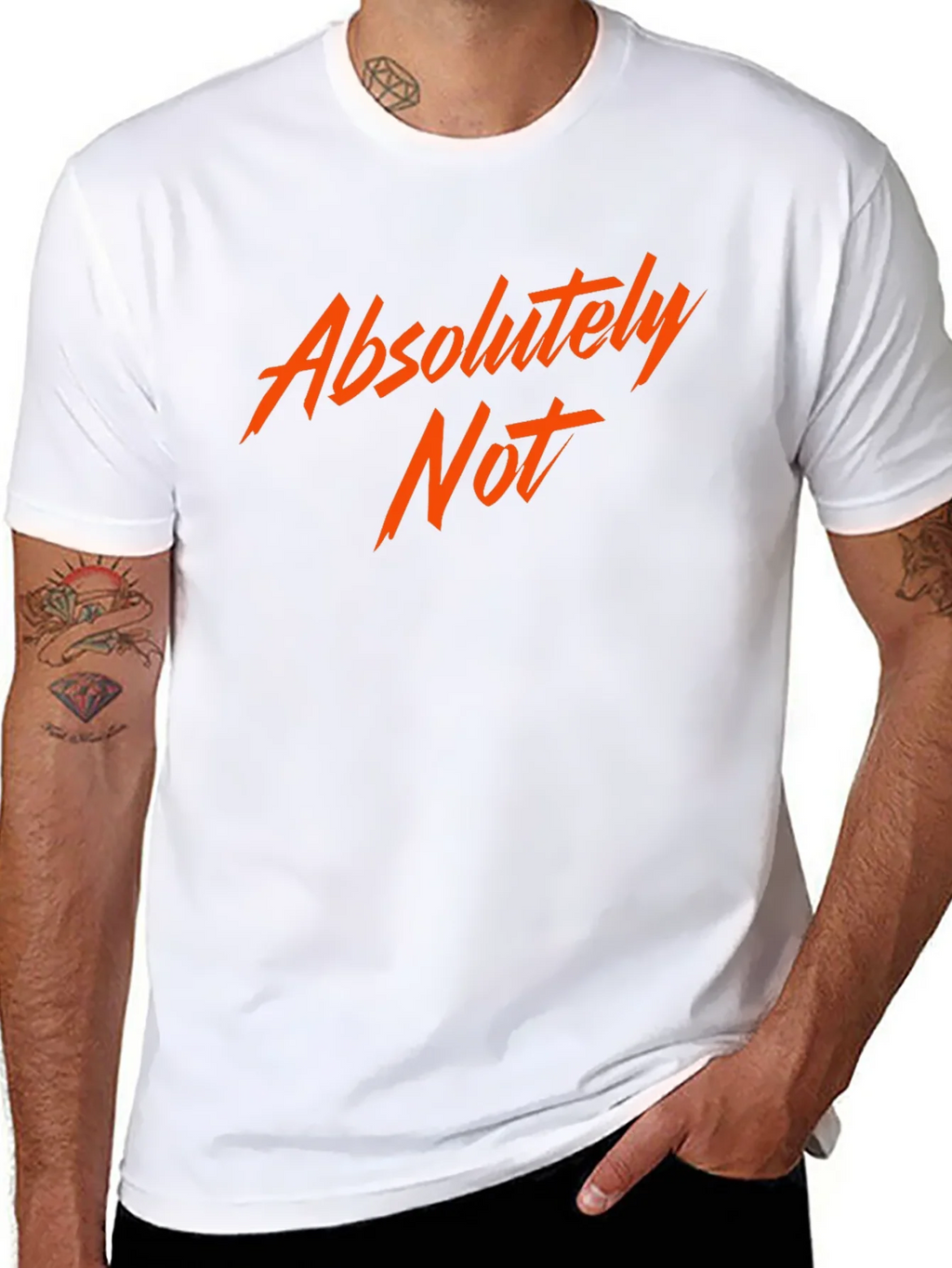 Absolutely Not! Graphic Tee - Bold Statement Shirt