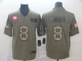 Men's New York Giants Daniel Jones #8 Brown Player Game jersey