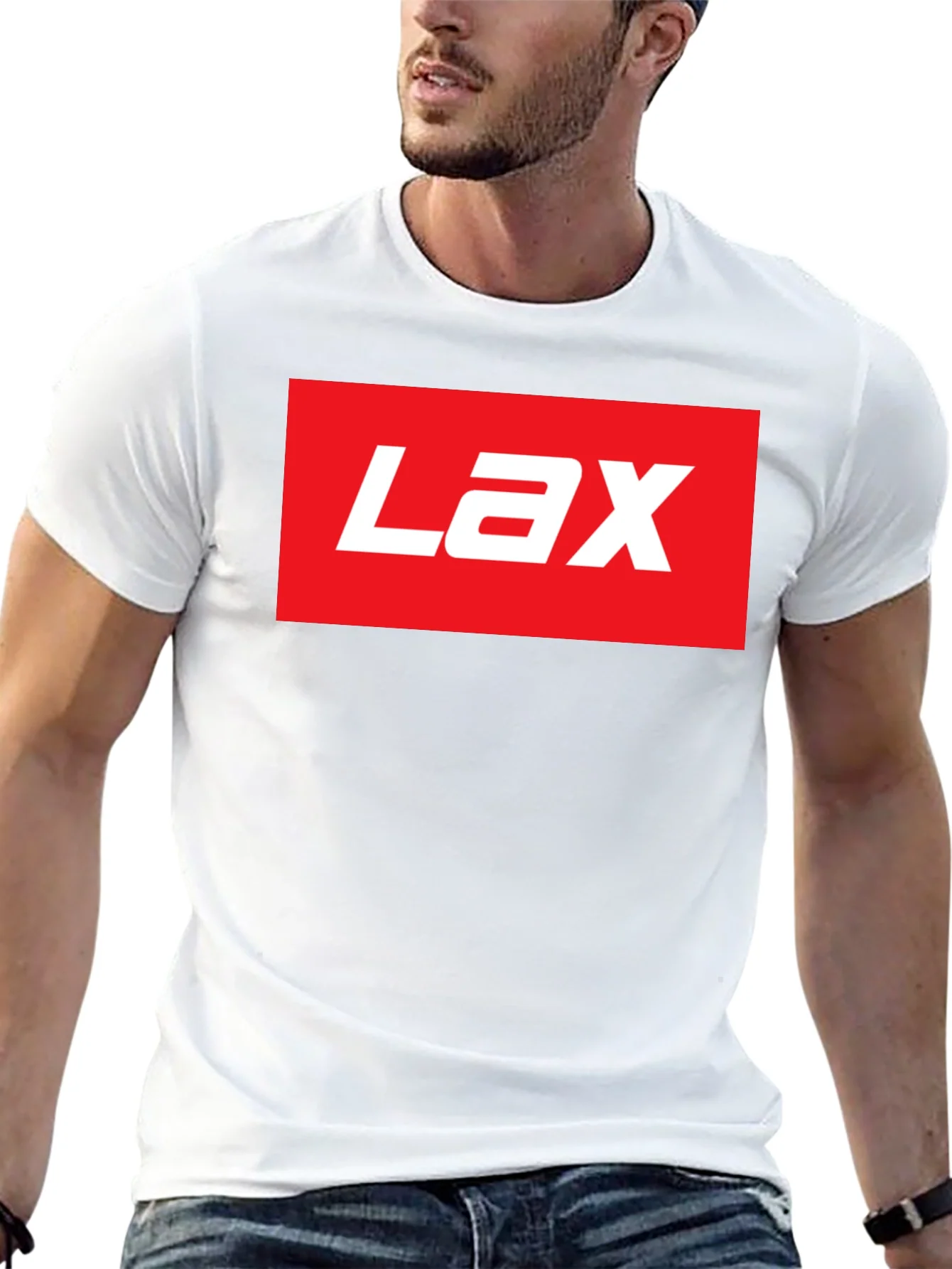 LAX Logo Graphic Tee - Black Short Sleeve T-Shirt