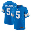 Detroit Lions David Montgomery Blue Game Jersey