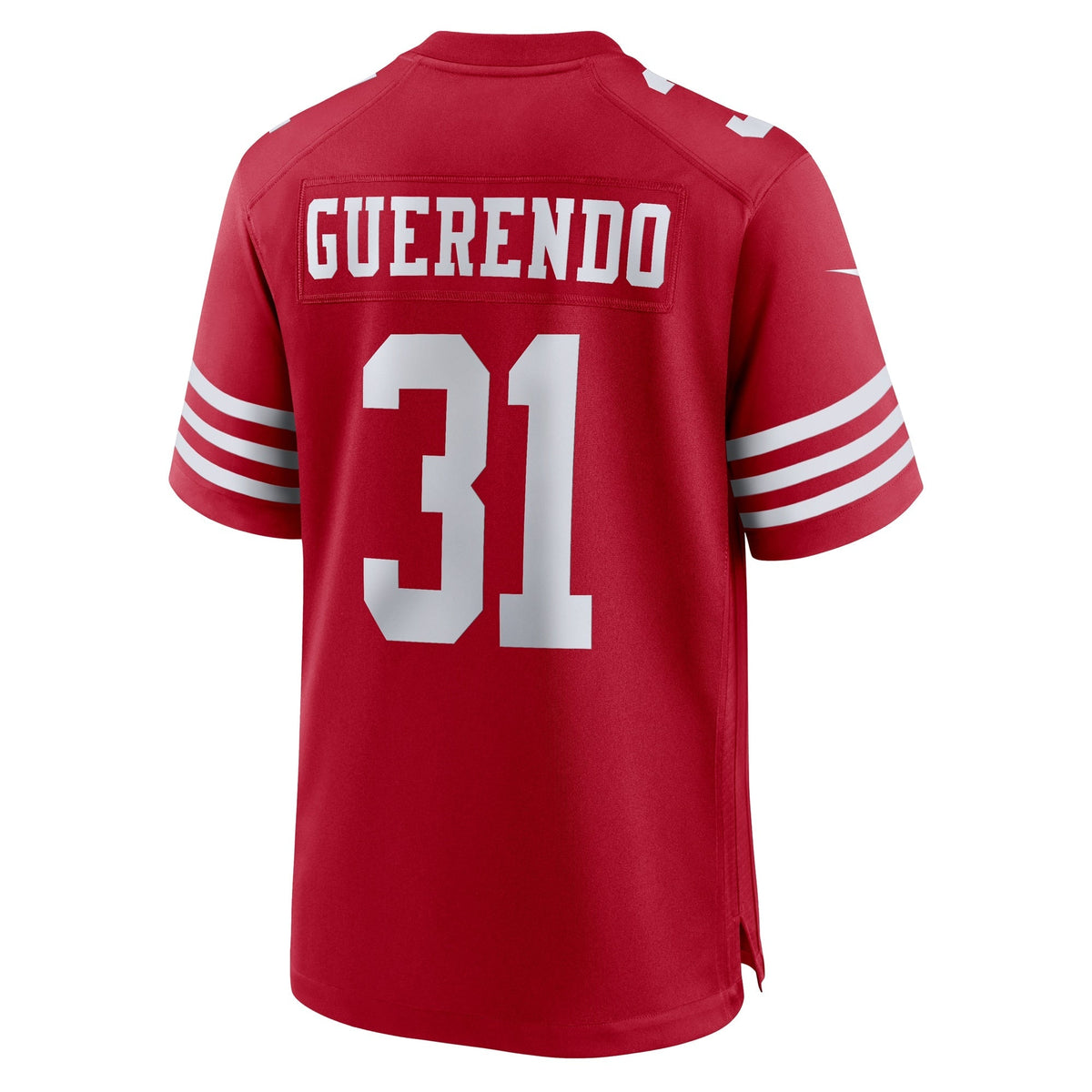 San Francisco 49ers Isaac Guerendo Scarlet Game Jersey