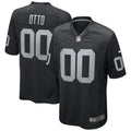 Las Vegas Raiders Jim Otto Black Game Retired Player Jersey