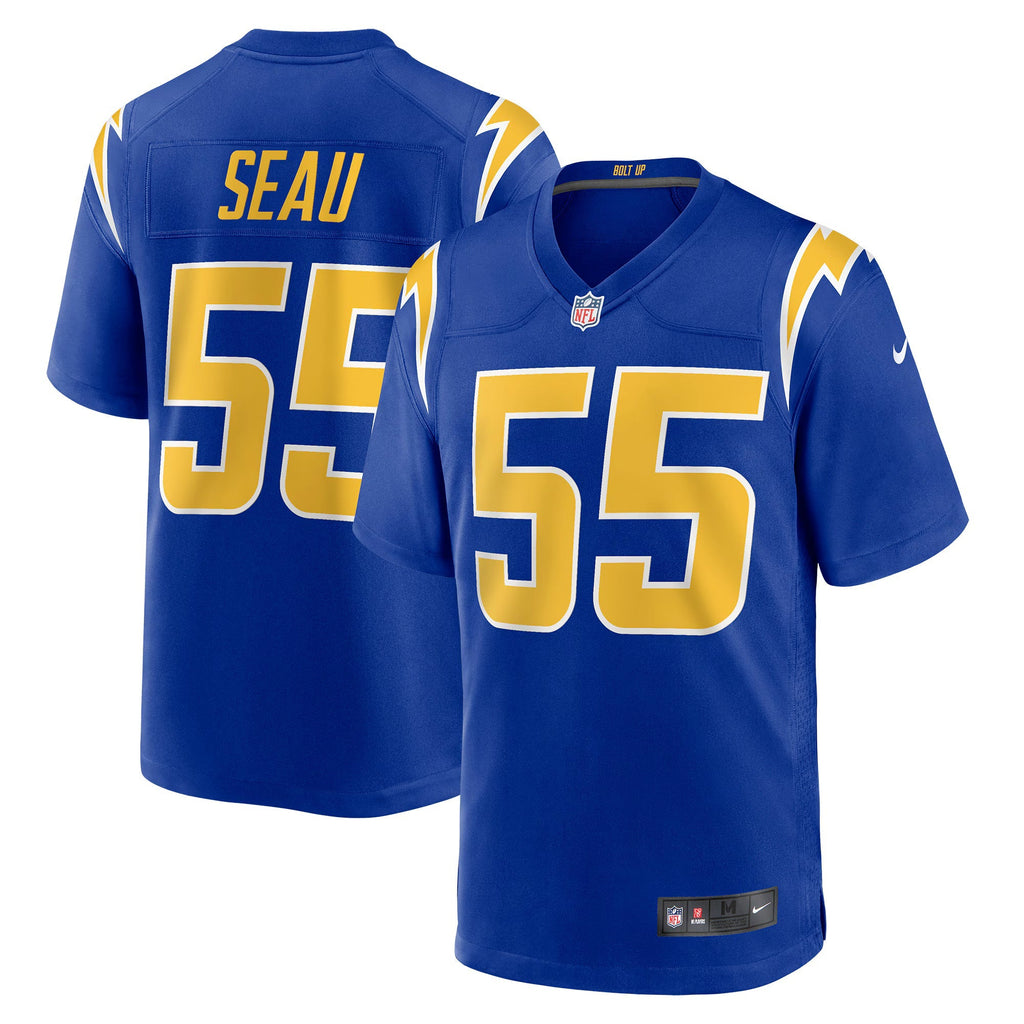 Los Angeles Chargers Junior Seau Royal Retired Player Alternate Game Jersey