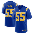 Los Angeles Chargers Junior Seau Royal Retired Player Alternate Game Jersey