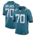 Jacksonville Jaguars Cole Van Lanen Teal Game Player Jersey