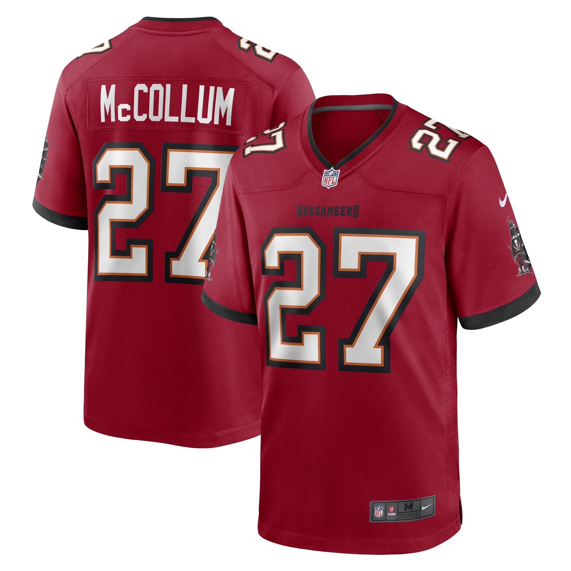 Tampa Bay Buccaneers Zyon McCollum Red Game Player Jersey