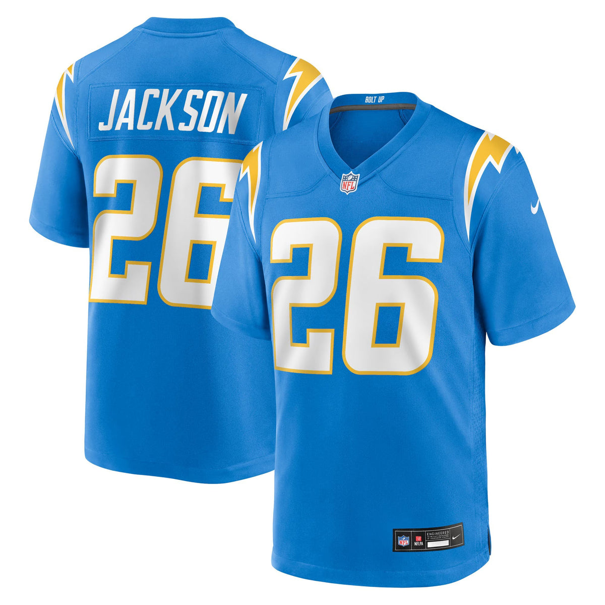 Los Angeles Chargers Donte Jackson Powder Blue Team Game Jersey