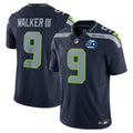 Seattle Seahawks Kenneth Walker III College Navy Team 50th Season Vapor F.U.S.E. Limited Jersey