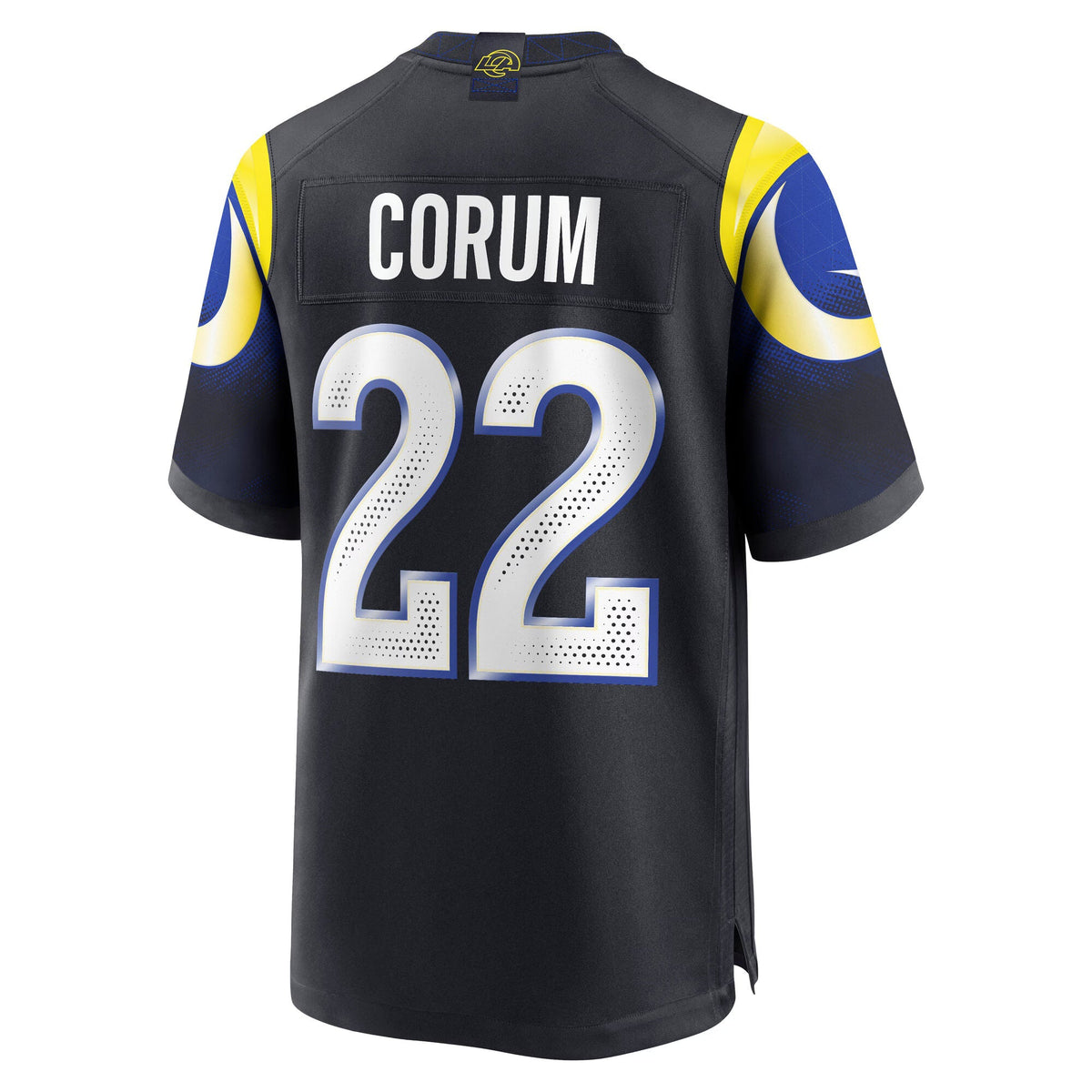 Los Angeles Rams Blake Corum Midnight Blue 2025 Rivalries Collection Game Jersey