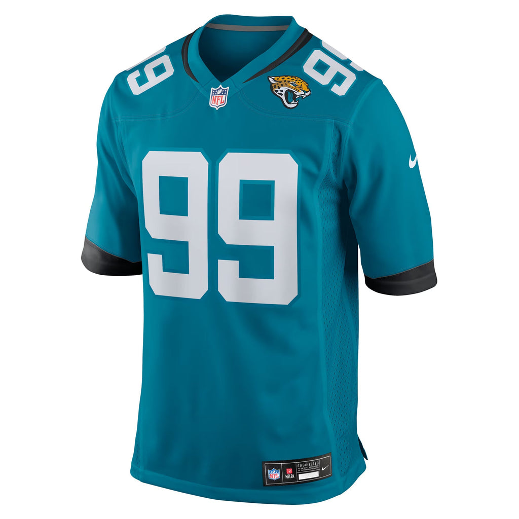 Jacksonville Jaguars Austin Johnson Teal Team Game Jersey