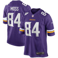 Minnesota Vikings Randy Moss Purple Game Retired Player Jersey