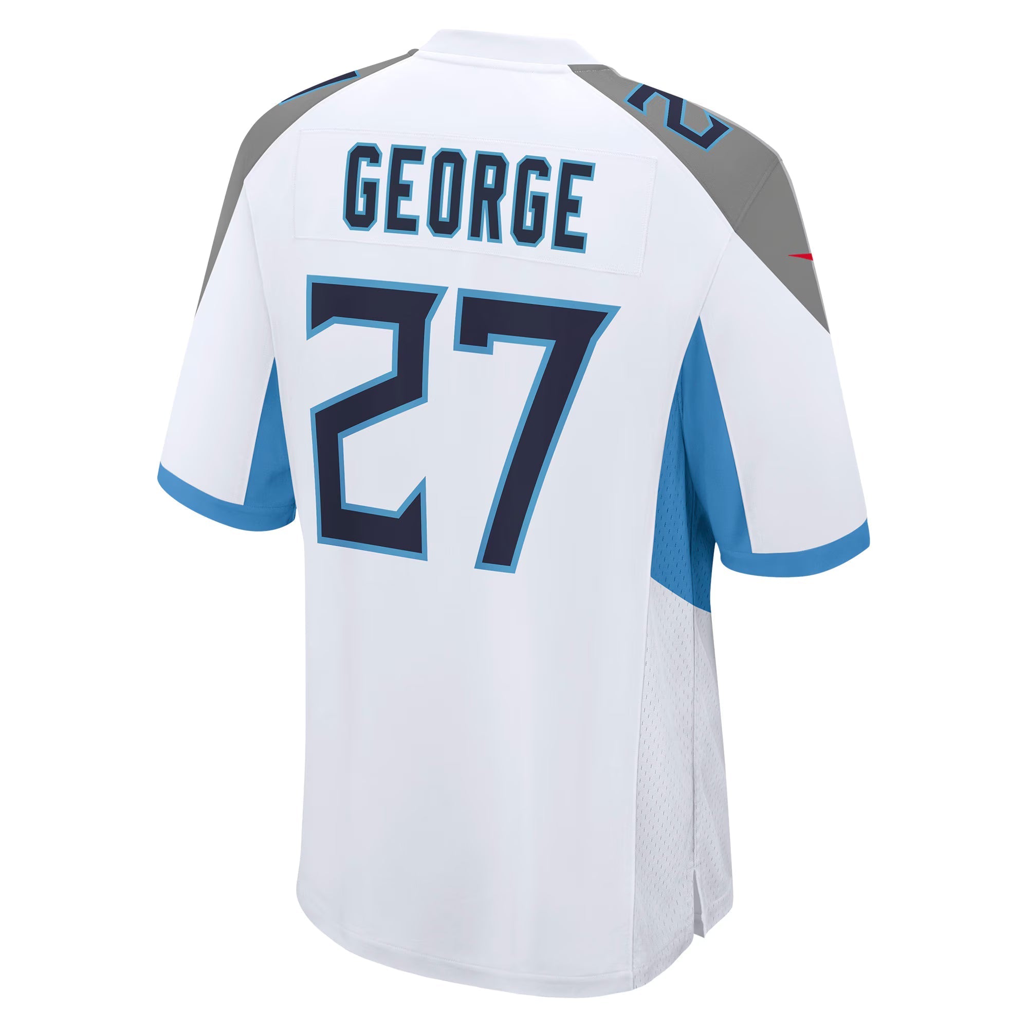 Tennessee Titans Eddie George White Retired Player Game Jersey
