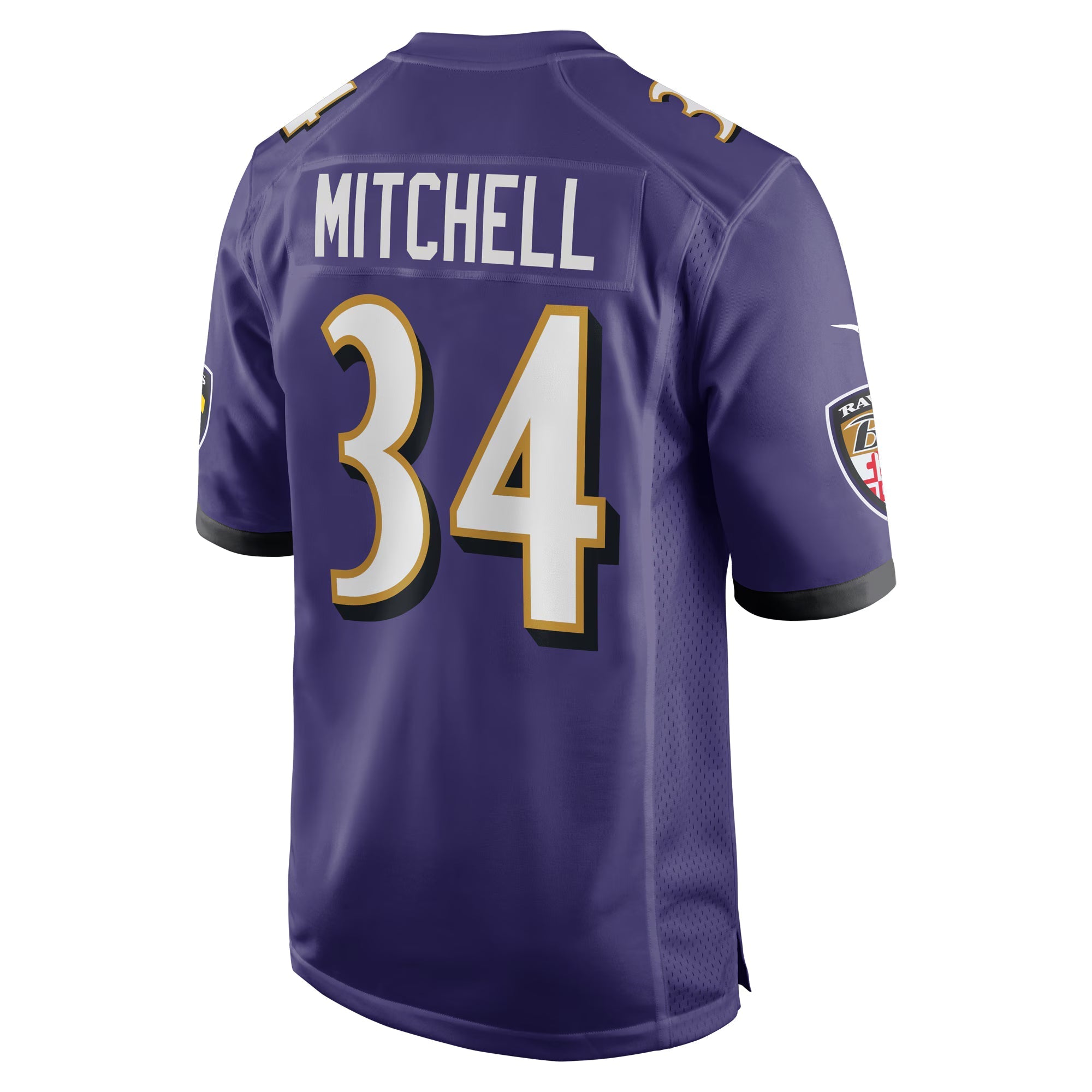 Baltimore Ravens Keaton Mitchell Purple Game Jersey