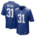New York Giants Matt Breida Royal Game Jersey