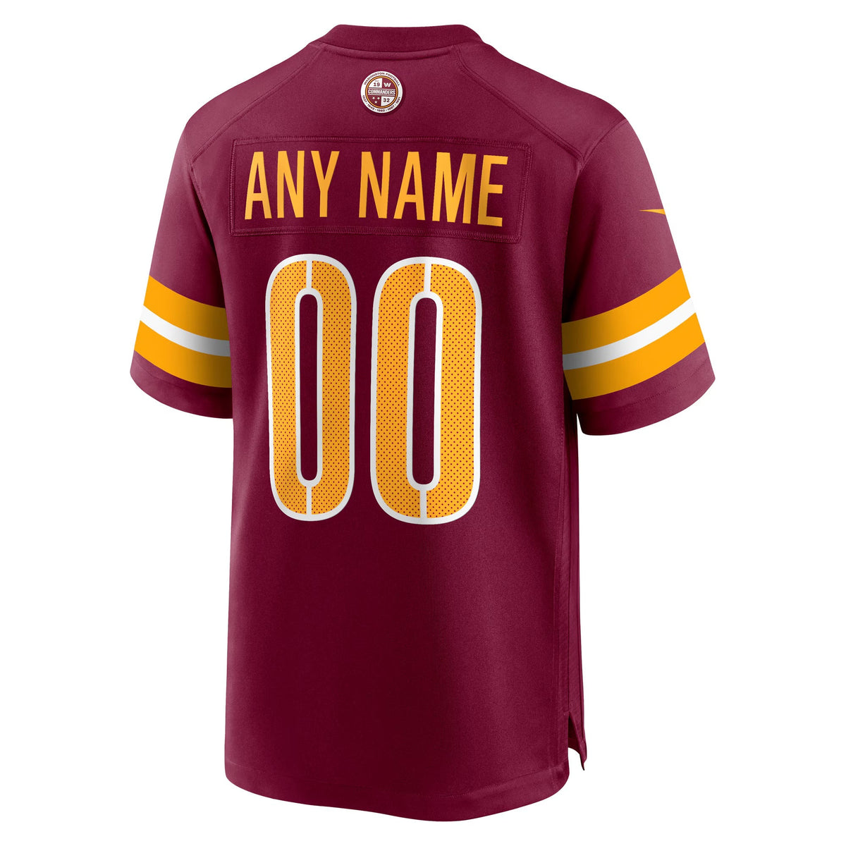 Washington Commanders Burgundy Game Custom Player Jersey