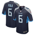 Tennessee Titans Nick Folk Navy Team Game Jersey