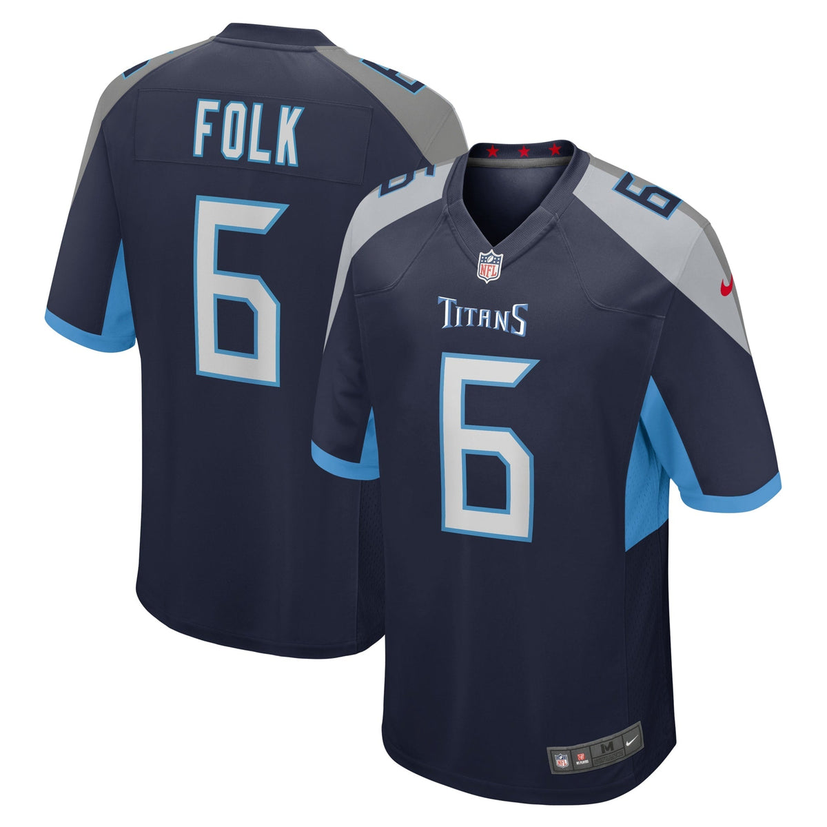 Tennessee Titans Nick Folk Navy Team Game Jersey