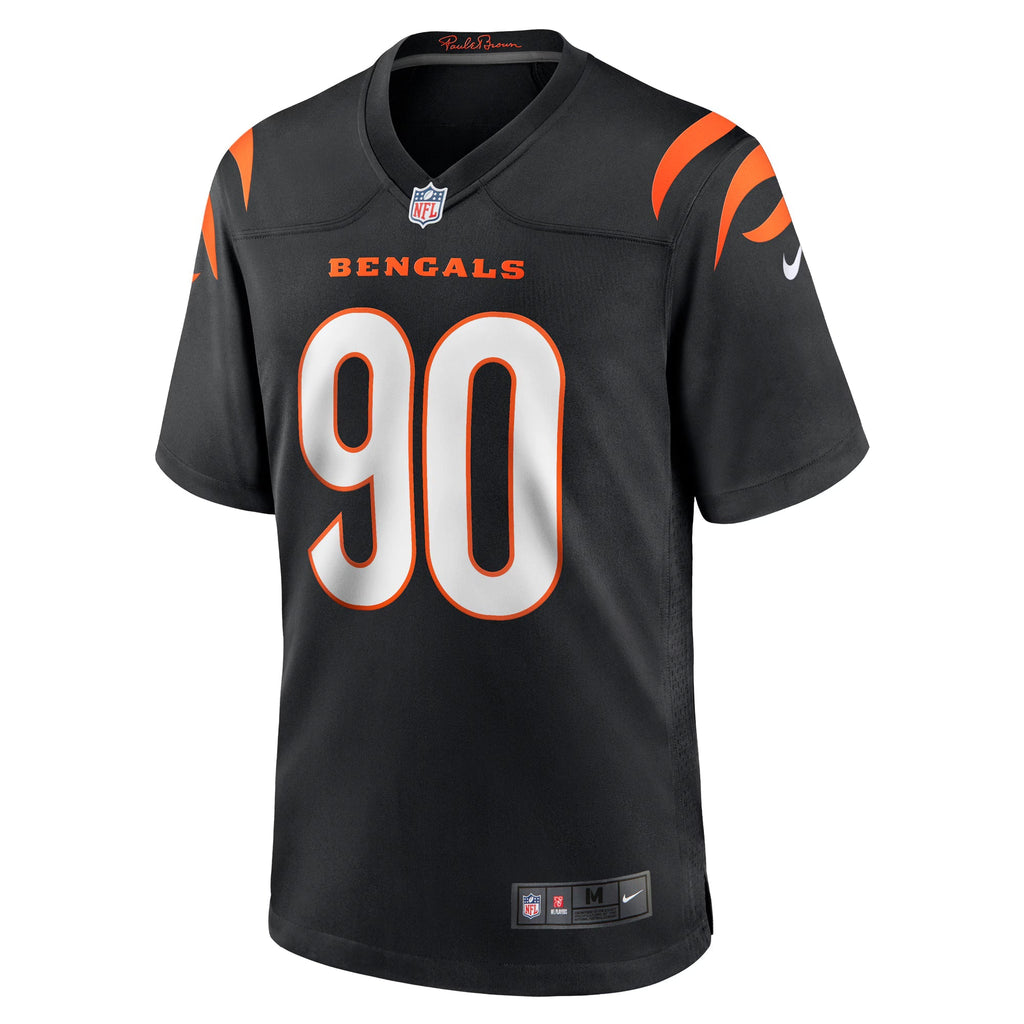 Cincinnati Bengals Owen Carney Black Home Game Player Jersey
