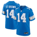 Detroit Lions Amon-Ra St. Brown Blue Game Jersey