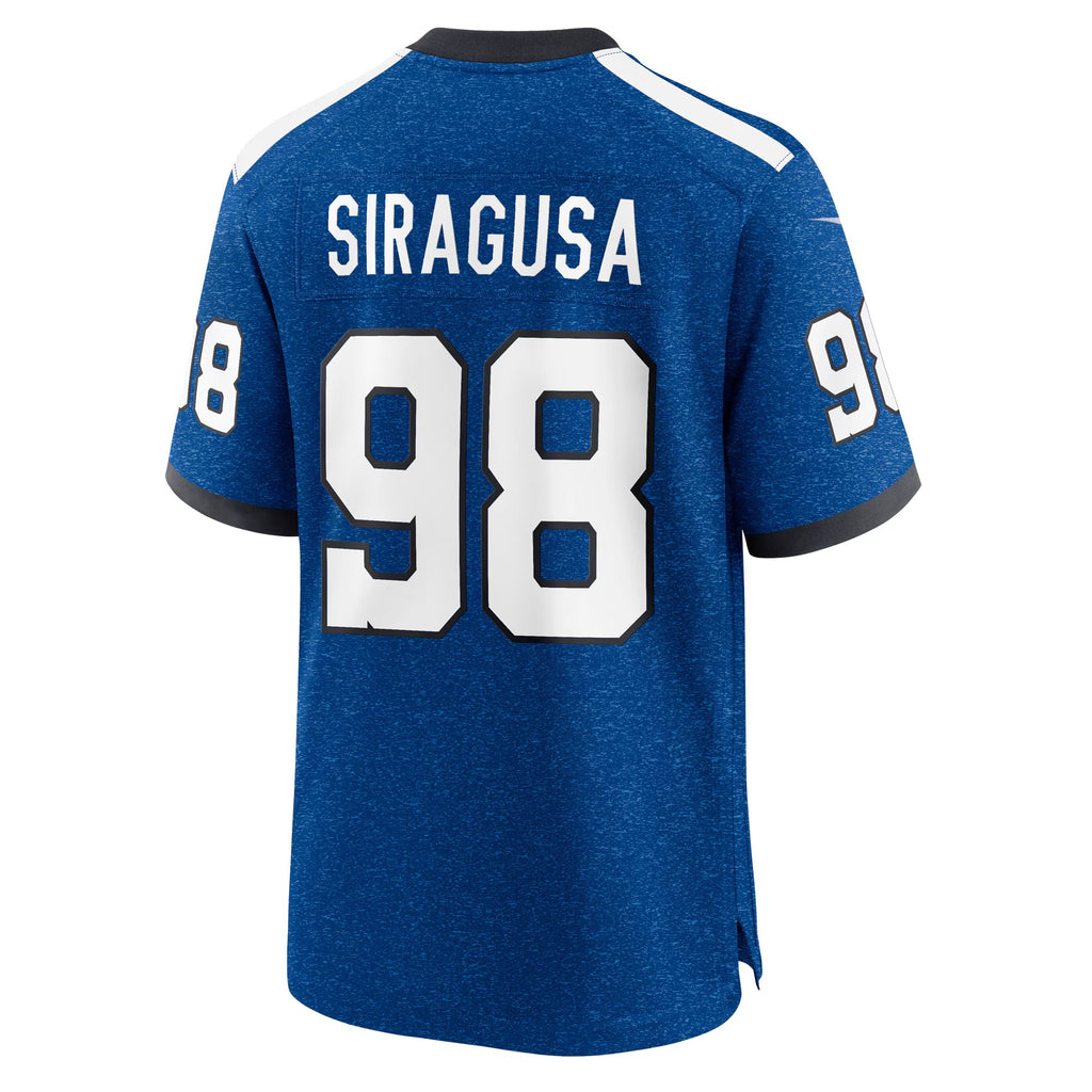 Indianapolis Colts Tony Siragusa Blue Retired Player Alternate Game Jersey