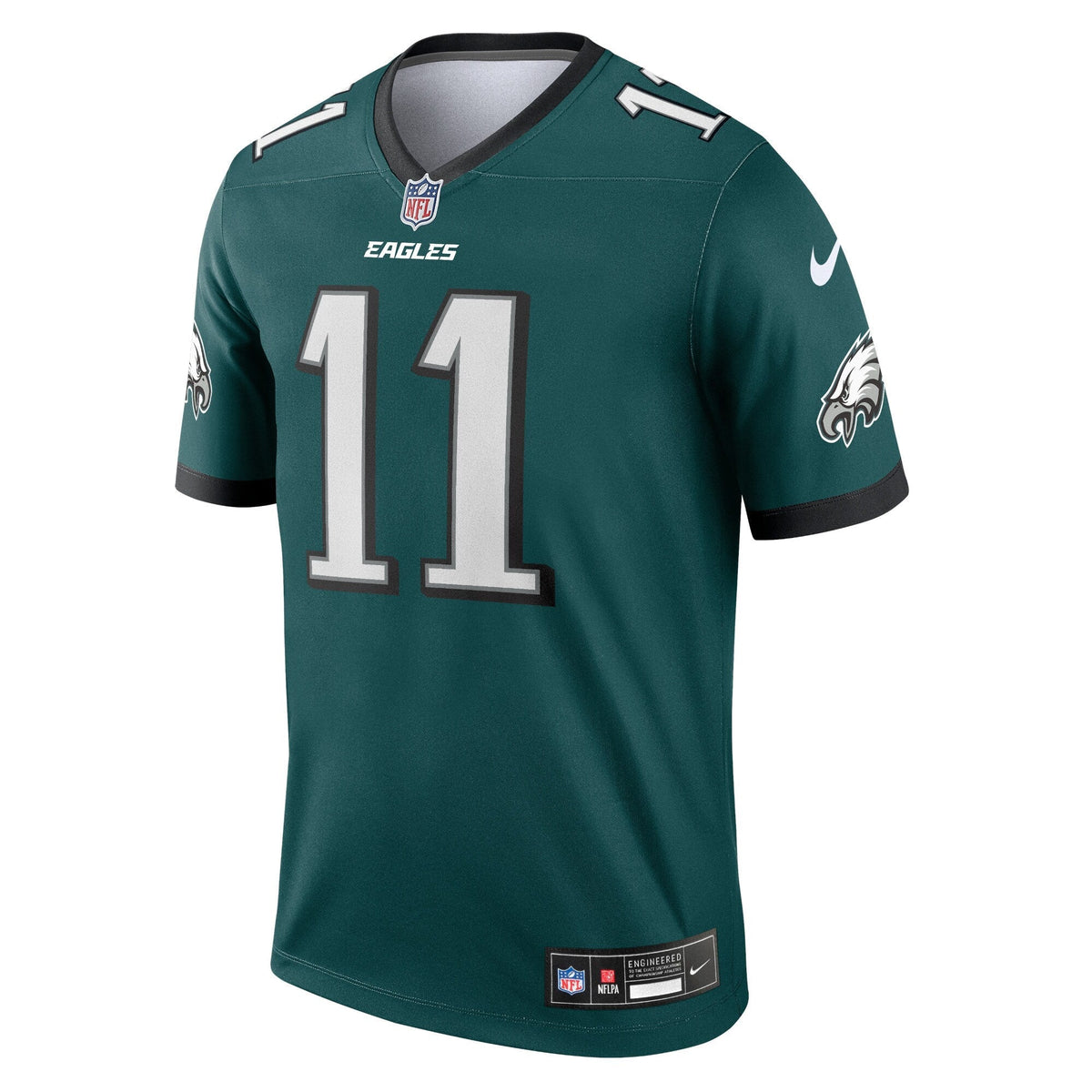 Philadelphia Eagles A.J. Brown Green Legend Player Performance Top